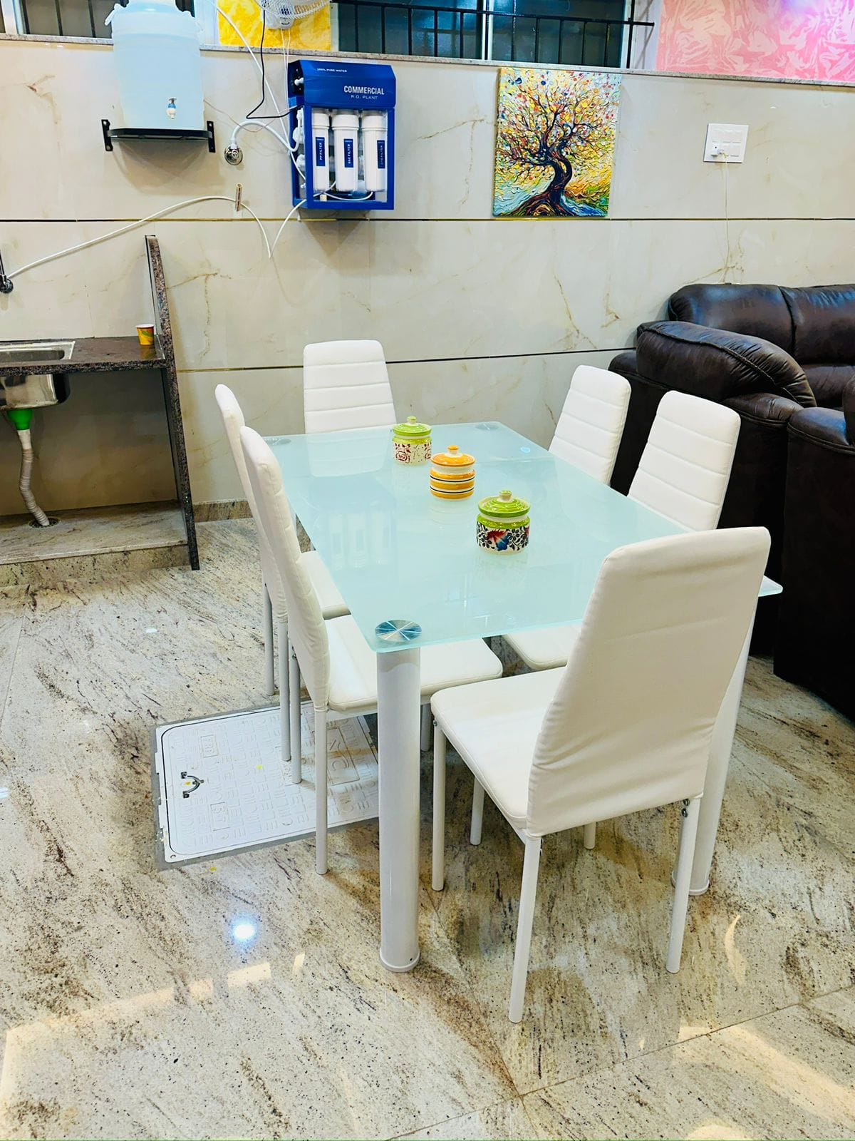 Dining area at Lifestyle Premium Co-Living PG in Yelahanka