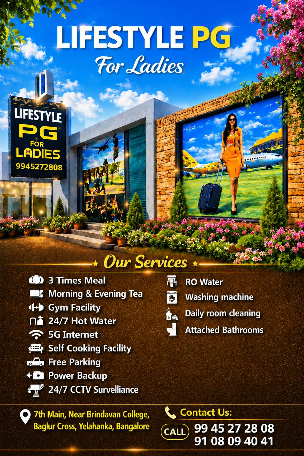 Ladies PG poster at Lifestyle Ladies PG in Yelahanka